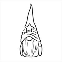 croquis de vecteur de gnome