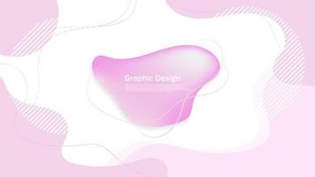 bulle rose abstraite avec cadre rose et graphique de texte blanc vecteur