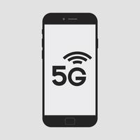 concept de smartphone 5g vecteur