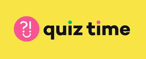 signe de vecteur de quiz avec question pour la compétition