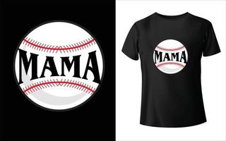 t-shirt de maman de baseball 1-15 vecteur de conception de t-shirt de maman de baseball, maman de baseball - conception de baseball