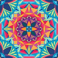 fond de couleur kaléidoscope fractal vecteur