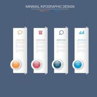 modèle d'infographie d'entreprise avec icône, illustration de conception vectorielle vecteur