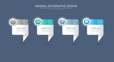 modèle d'infographie d'entreprise avec icône, illustrations de conception vectorielle vecteur