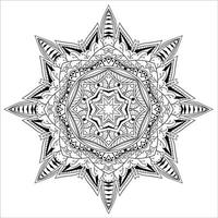 fond de mandala abstrait vecteur