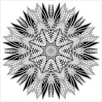 fond de mandala abstrait vecteur