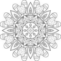 fond de mandala abstrait vecteur