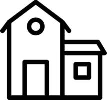 illustration vectorielle de maison de ferme sur fond. symboles de qualité premium. icônes vectorielles pour le concept et la conception graphique. vecteur