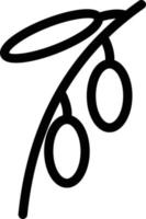 illustration vectorielle d'olive sur un fond. symboles de qualité premium. icônes vectorielles pour le concept et la conception graphique. vecteur