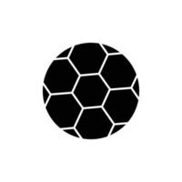 vecteur d'icône de balle. sport, football. style d'icône solide. conception simple modifiable. conception simple illustration