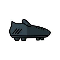 vecteur d'icône de chaussures de football. adapté au symbole du football, au sport. style d'icône de ligne remplie. conception simple modifiable. conception simple illustration