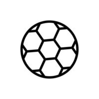 vecteur d'icône de balle. sport, football, football. style d'icône de ligne. conception simple modifiable. conception simple illustration