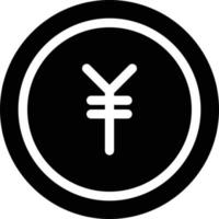 illustration vectorielle de yen sur un fond. symboles de qualité premium. icônes vectorielles pour le concept et la conception graphique. vecteur