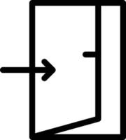 illustration vectorielle de porte sur un fond. symboles de qualité premium. icônes vectorielles pour le concept et la conception graphique. vecteur