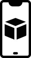 illustration vectorielle de cube mobile sur fond.symboles de qualité premium.icônes vectorielles pour le concept et la conception graphique. vecteur
