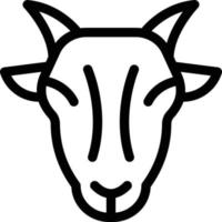 illustration vectorielle de chèvre sur fond.symboles de qualité premium.icônes vectorielles pour le concept et la conception graphique. vecteur