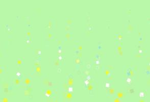 disposition vectorielle vert clair et jaune avec des rectangles, des carrés. vecteur