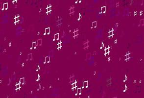 motif vectoriel violet clair avec des éléments de musique.