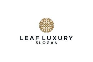 leaf yoga luxe et beauté vecteur