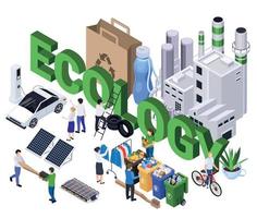 composition isométrique de l'écologie vecteur