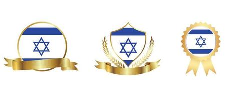 icône du drapeau d'Israël. jeu d'icônes Web. collection d'icônes à plat. illustration vectorielle simple. vecteur