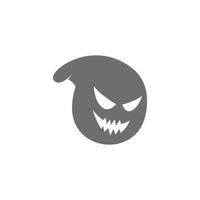 illustration de conception icône logo fantôme vecteur