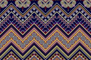 ikat motif ethnique sans couture design abstrait géométrique aztèque tissu tapis ornement chevron textile décoration papier peint. dinde tribale vecteur de broderie traditionnelle amérindienne africaine africaine