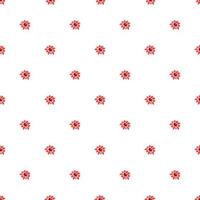 modèle vectoriel floral sans soudure. fond de fleurs colorées. doodle motif floral avec des fleurs rouges. illustration de motif floral vintage
