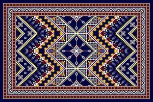 conception abstraite de motif ethnique ikat géométrique. tapis en tissu aztèque ornements de mandala décorations textiles papier peint. tribal boho natif ethnique turquie broderie traditionnelle vecteur fond