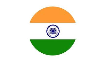 cercle de drapeau indien, image vectorielle et icône vecteur
