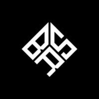 création de logo de lettre brs sur fond noir. concept de logo de lettre initiales créatives brs. conception de lettre brs. vecteur