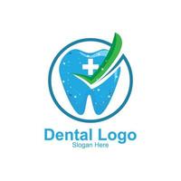 vecteur de logo de santé dentaire, garder et prendre soin des dents, conception pour la sérigraphie, entreprise, autocollants, arrière-plan