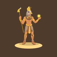 horus dieu egypte figure mythologique personnage illustration vecteur