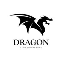vecteur de logo de dragon
