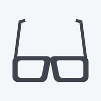 lunettes d'icône. adapté au symbole du parti vecteur