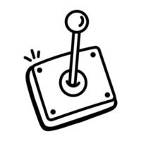 une icône de conception de doodle joystick vecteur