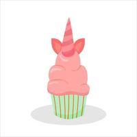 dessert cupcake, illustrateur vectoriel. conception de dessin animé, illustration vectorielle vecteur