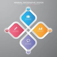 modèle d'infographie d'entreprise avec icône, illustration de conception vectorielle vecteur