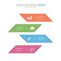 modèle d'infographie d'entreprise avec icône, illustration de conception vectorielle vecteur