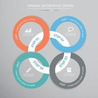 modèle d'infographie d'entreprise avec icône, illustration de conception vectorielle vecteur