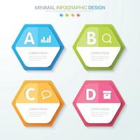 modèle d'infographie d'entreprise avec icône, illustration de conception vectorielle vecteur