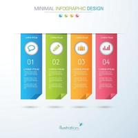 modèle d'infographie d'entreprise avec icône, illustration de conception vectorielle vecteur