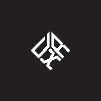 création de logo de lettre dxr sur fond noir. concept de logo de lettre initiales créatives dxr. conception de lettre dxr. vecteur