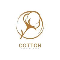 conception de modèle de vecteur de logo de coton