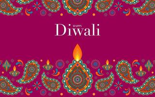 joyeux diwali, deepavali ou dipavali le festival vecteur