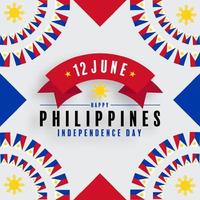 jour de l'indépendance des philippines vecteur