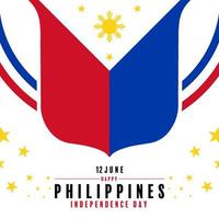 jour de l'indépendance des philippines vecteur