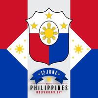 jour de l'indépendance des philippines vecteur