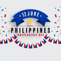 jour de l'indépendance des philippines vecteur