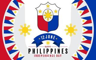 jour de l'indépendance des philippines vecteur